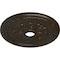 Ekena Millwork Palmetto Medallion (Canopies up to 3 5/8"), 23 5/8"OD x 3 5/8"ID x 1 5/8"P, Stone Hearth Crackle CM23PMSHC - alternate 2
